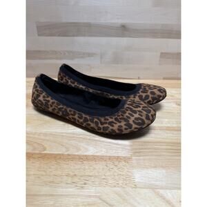 Bandolino leopard print ballet flats animal print comfort women’s size 10M